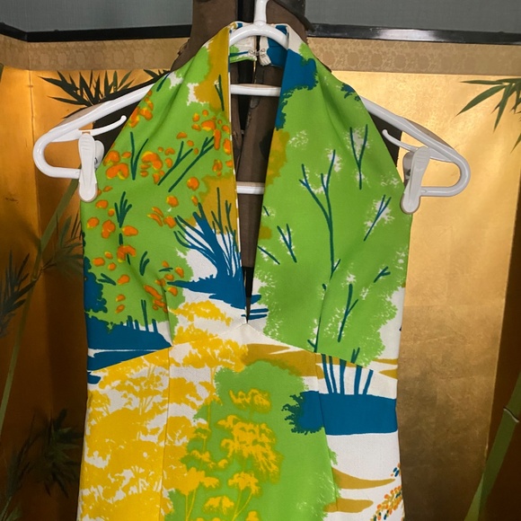 Vintage 1970s Halter Dress Handmade S - Picture 3 of 7
